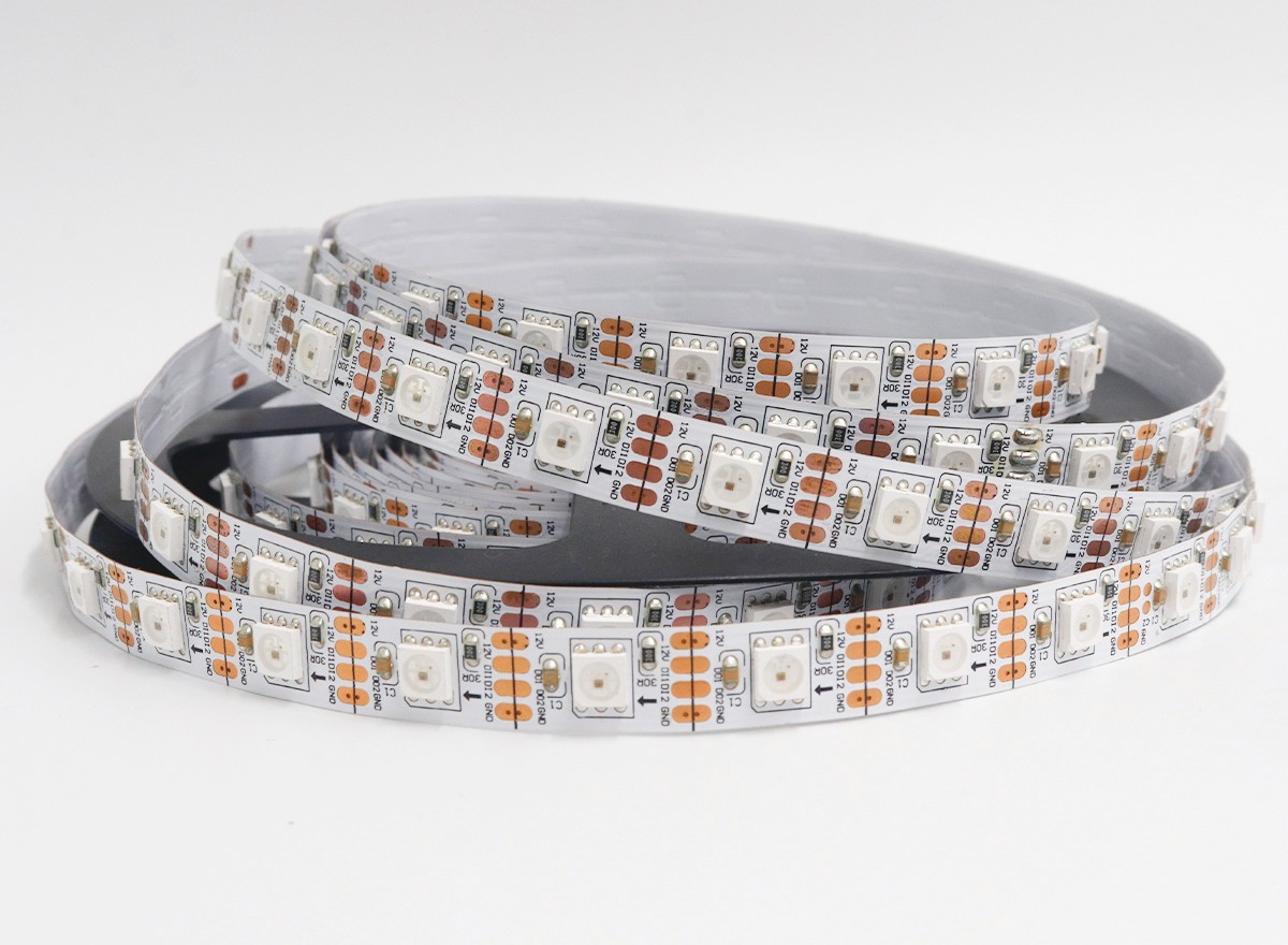 內(nèi)置SK6813 5050RGB 60燈 12V 單點(diǎn)單控?cái)帱c(diǎn)續(xù)傳