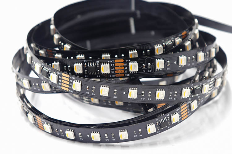 UCS512H4L 5050RGBW 10段60燈 24V 黑板